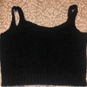 SKIMS Cozy Knit Black Tank